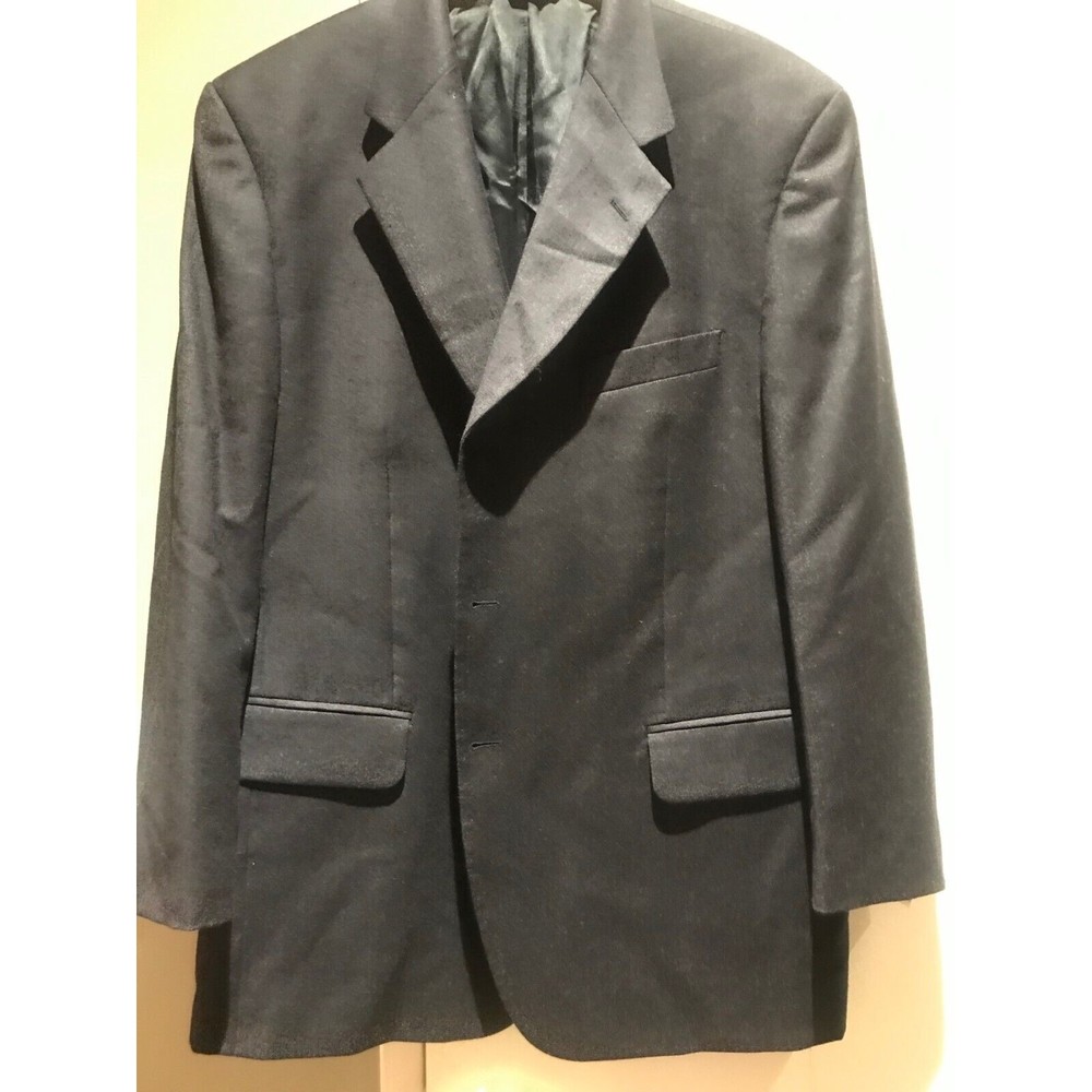 EUC Giorgio Zillioni 3 Buttons  Black Suit Jacket Blazer 44 Italy